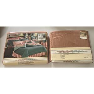 Color Forum MARTEX Smooth Touch Full Flat & Fitted Sheet JC PENNEY Terracotta